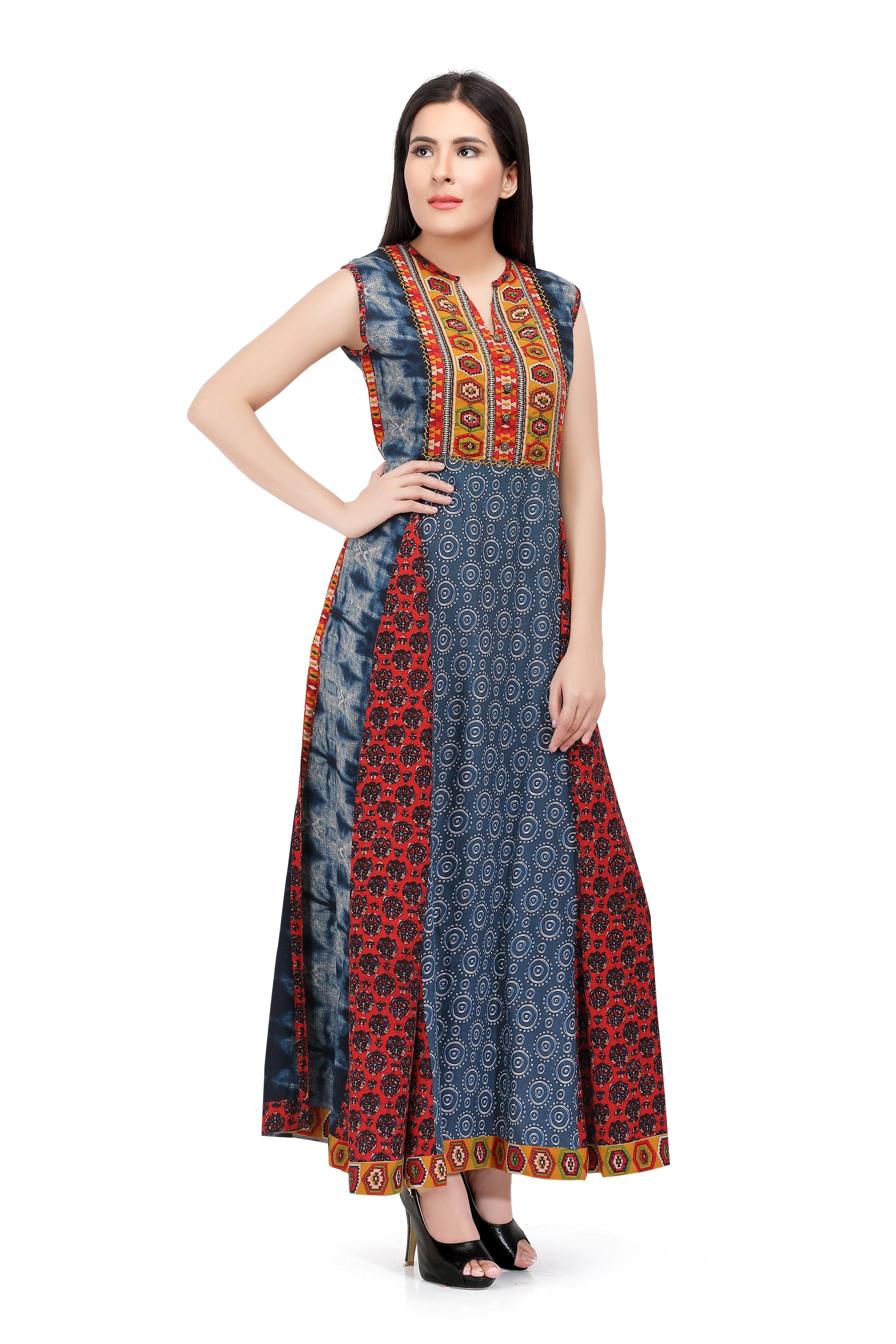 Buy online Red Cotton Kurta from Kurta Kurtis for Women by Sabhyata for  ₹499 at 0% off | 2024 Limeroad.com